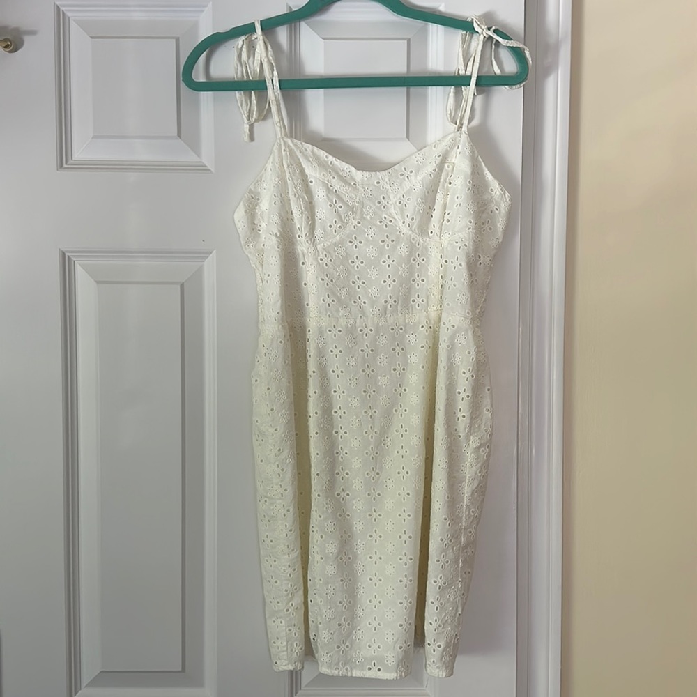 white Aeropostale eyelet dress